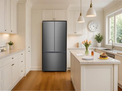 Aviva 18 Cu. Ft. Counter-Depth French Door Refrigerator in Stainless Steel - ARBM180FSE