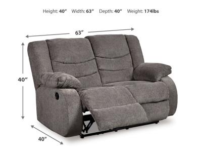 Signature Design by Ashley Tulen Reclining Loveseat - 9860686C