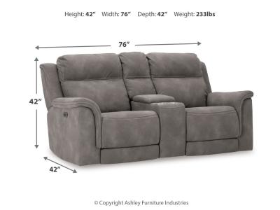 Signature Design by Ashley Next-Gen DuraPella Power Reclining Loveseat with Console - 5930118C