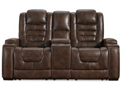 Signature Design by Ashley Game Zone Power Reclining Loveseat with Console - 3850118C