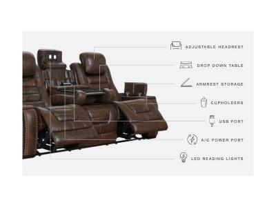 Signature Design by Ashley Game Zone Power Reclining Sofa - 3850115C