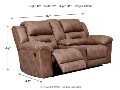 Signature Design by Ashley Stoneland Reclining Loveseat with Console - 3990594C
