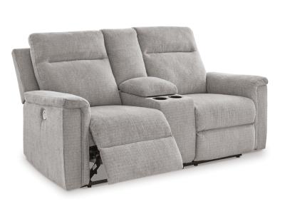 Signature Design by Ashley Barnsana Power Reclining Loveseat with Console - 3320196C