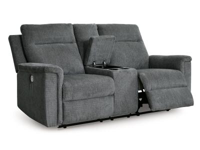 Signature Design by Ashley Barnsana Power Reclining Loveseat with Console - 3320296C