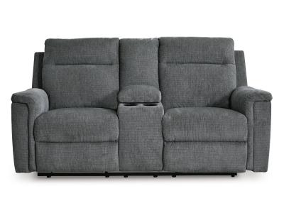 Signature Design by Ashley Barnsana Power Reclining Loveseat with Console - 3320296C