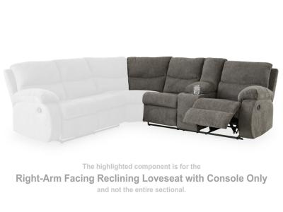 Signature Design by Ashley Museum Right-Arm Facing Reclining Loveseat with Console - 8180749C