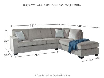 Signature Design by Ashley Altari 2-Piece Sleeper Sectional with Chaise - 87214S3