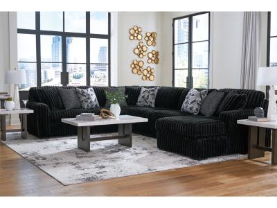 Signature Design by Ashley Midnight-Madness 4-Piece Sectional with Chaise - 98103S3