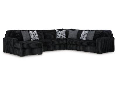 Signature Design by Ashley Midnight-Madness 4-Piece Sectional with Chaise - 98103S4