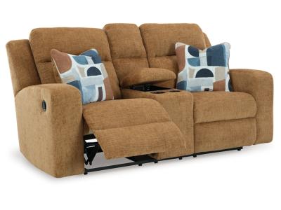 Signature Design by Ashley Kanlow Reclining Loveseat with Console - 3860594C