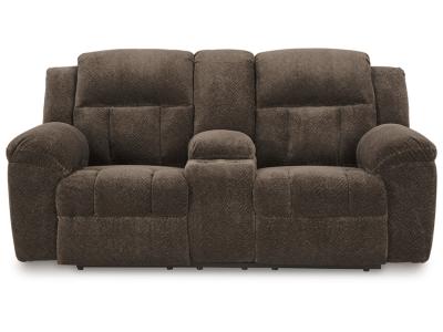 Signature Design by Ashley Frohn Reclining Loveseat with Console - 3740794C