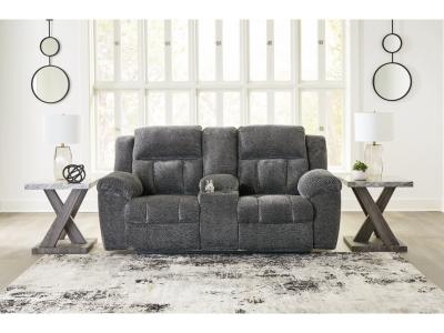 Signature Design by Ashley Frohn Reclining Loveseat with Console - 3740694C
