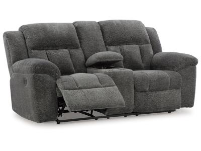 Signature Design by Ashley Frohn Reclining Loveseat with Console - 3740694C