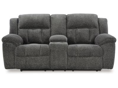 Signature Design by Ashley Frohn Reclining Loveseat with Console - 3740694C