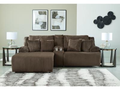 Signature Design by Ashley Top Tier 3-Piece Reclining Sectional Sofa with Chaise - 92705S5C