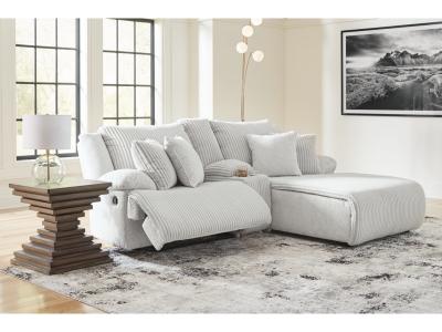Signature Design by Ashley Top Tier 3-Piece Reclining Sectional Sofa with Chaise - 92706S4C
