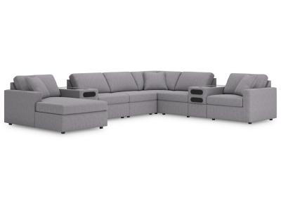 Signature Design by Ashley Modmax 8-Piece Sectional with Audio System and Chaise - 92104S49