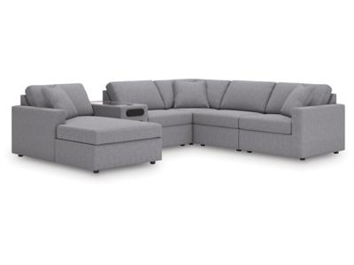 Signature Design by Ashley Modmax 6-Piece Sectional with Audio System and Chaise - 92104S50