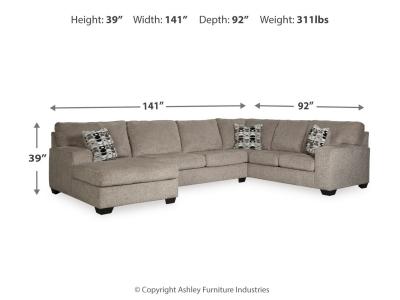 Signature Design by Ashley Ballinasloe 3-Piece Sectional with Chaise - 80702S1