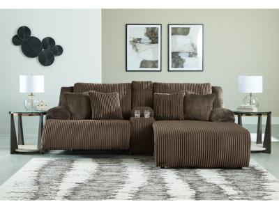 Signature Design by Ashley Top Tier 3-Piece Reclining Sectional Sofa with Chaise - 92705S4