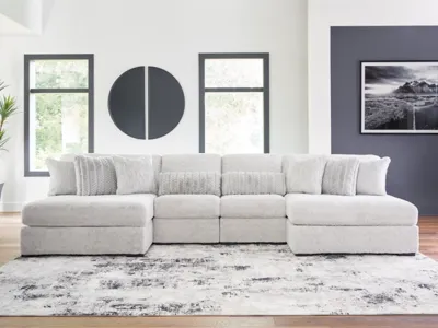 Signature Design by Ashley Cuddle Plush 4-Piece Sectional with Chaise - PC59106S4