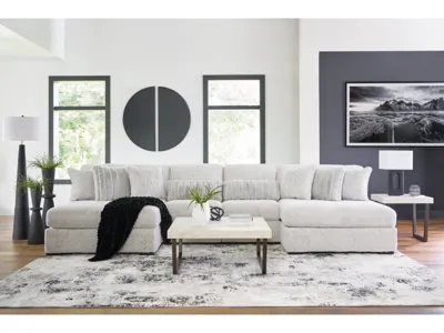 Signature Design by Ashley Cuddle Plush 4-Piece Sectional with Chaise - PC59106S4