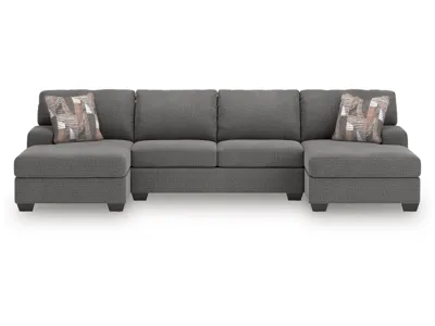 Signature Design by Ashley Newellen 3-Piece Sectional with Double Chaise - 48405S3