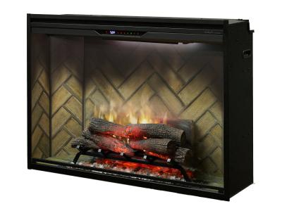 42" Dimplex Revillusion Built-in Electric Firebox in Herringbone - REV42-HB