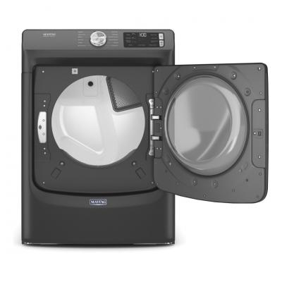 27" Maytag 5.5 Cu. Ft. Front Load Washer  7.3 Cu. Ft. Dryer and Stacking Kit - W10869845-MHW6630MBK-YMED6630MBK