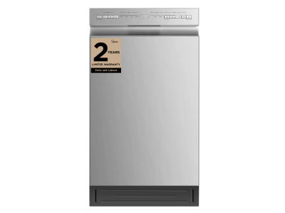 18" Midea Built-In Front Control Dishwasher in Stainless Steel - MDF18A1AST