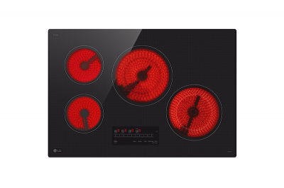 30" LG Smart Electric Cooktop with 4 Burners - CBEW3013BE