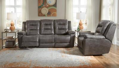 Palliser Power Reclining Sofa with Headrest and Lumbar - Leighton Sofa