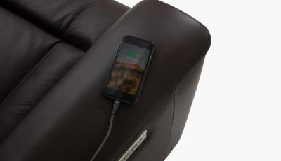 Palliser Power Reclining Sofa with Headrest and Lumbar - Hastings Sofa