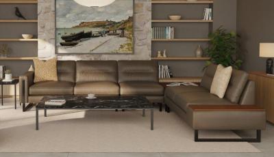 Palliser Brookes Leather Apartment Sofa - Brookes Ap Sofa