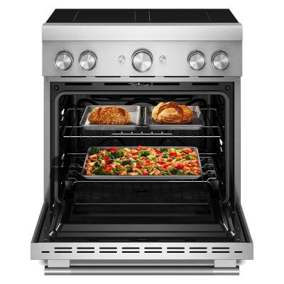 30" KitchenAid 4-Element Induction Freestanding Commercial-Style Range - KFIS930SSS
