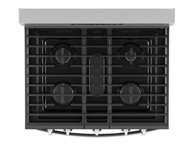 30" Whirlpool Gas Range with Air Cooking Technology and Steam Clean - WFGS4530SZ