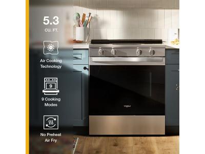 30" Whirlpool Electric Range with Air Cooking Technology - YWSES5030SZ