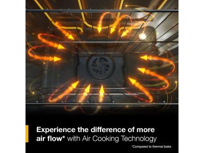 30" Whirlpool Electric Range with Air Cooking Technology - YWSES5030SW