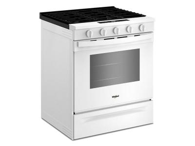 30" Whirlpool 5 Cu. Ft. Gas Range with Air Cooking Technology - WSGS5030SW