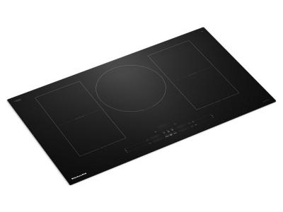 36" Kitchenaid Temp Cook Induction Cooktop with 5 Cooking Zones - KCIT736SBL