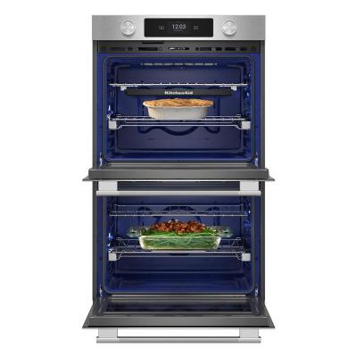 30" KitchenAid Smart Electric Double Wall Oven with Assisted Cooking Modes - KOED730SPS