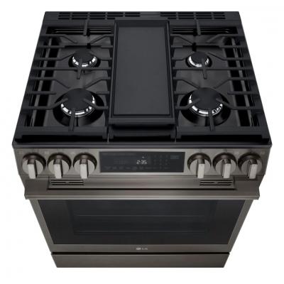 30" LG 6.3 Cu. Ft. Smart Gas Slide-In Range with ProBake Convection InstaView and Air Fry - LSGL6335Z