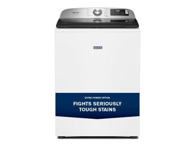 27" Maytag 6.0 Cu. Ft. Top Load Agitator Washer with Extra Power and Smart Appliance - MTW6205RW