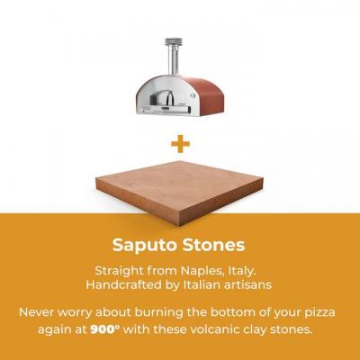 Fontana Forni Countertop Roma Hybrid Gas And Wood Oven - FTROM-H-R