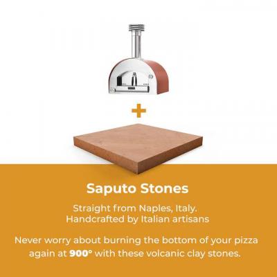 Fontana Forni Countertop Napoli Hybrid Gas And Wood Oven - FTNAP-H-R