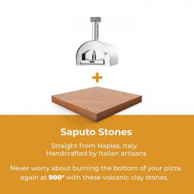 Fontana Forni Countertop Napoli Hybrid Gas And Wood Oven - FTNAP-H-S