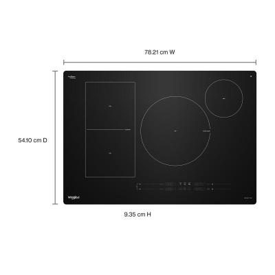 30" Whirlpool Intelligent Induction Cooktop - WCIT7530SB