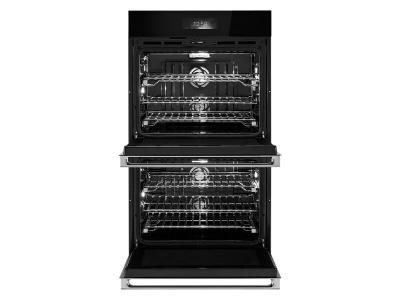 30" Jenn-Air NOIR Double Wall Oven with V2 Vertical Dual-Fan True Convection - JOEDC730RM