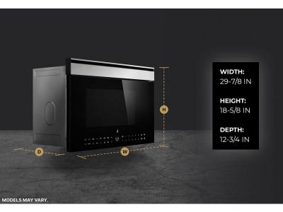 30" Jenn-Air NOIR 7-in-1 Flush Built-in Microwave Oven - YJOETC330SM