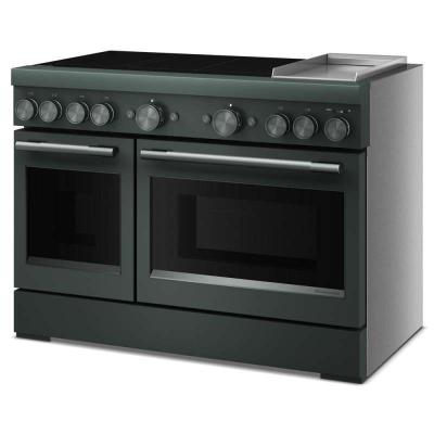 48" KitchenAid 6-Element Induction Freestanding Commercial-Style Range with Griddle - KFID948SJP
